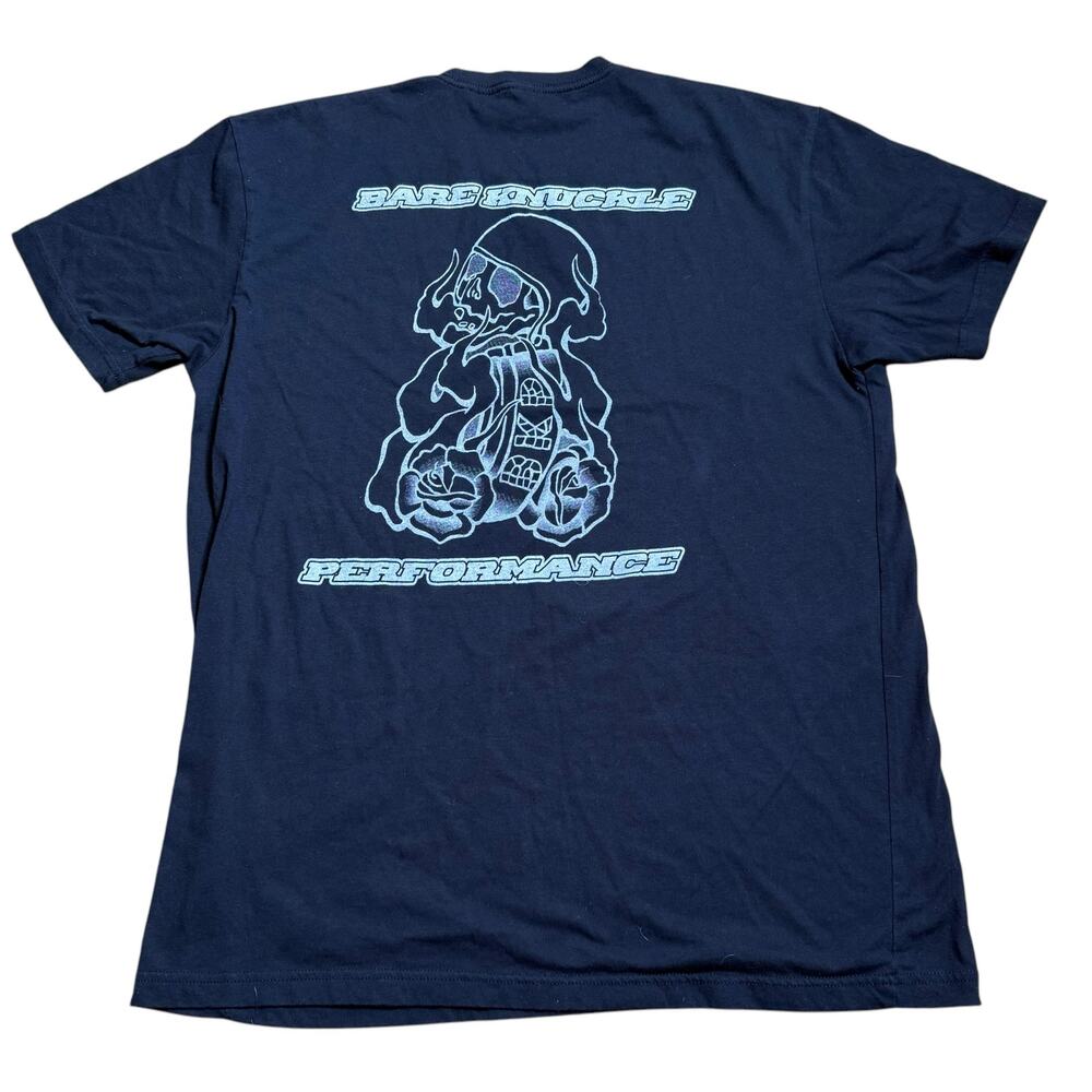 Bare Knuckle Performance Tshirt XL Motorcycle Shop Tee Chopper Skull Biker BKP